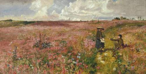 Study for landscape with flowering, John Samuel Raven